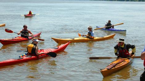 Passeio de caiaque no Rio Mississippi