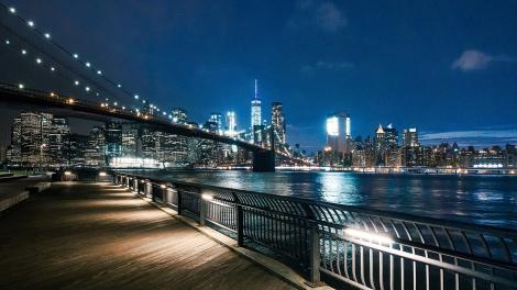Brooklyn Bridge Park en la Ciudad de Nueva York, Nueva York