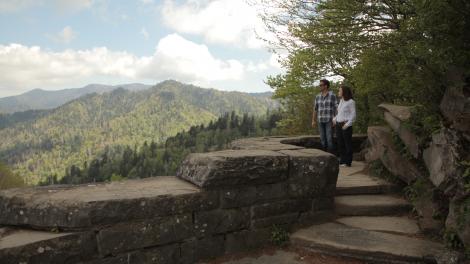 Panorama do Great Smoky Mountains National Park
