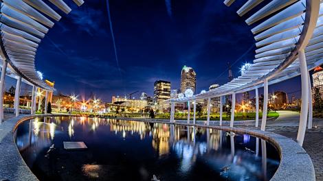 市中心璀璨夜景