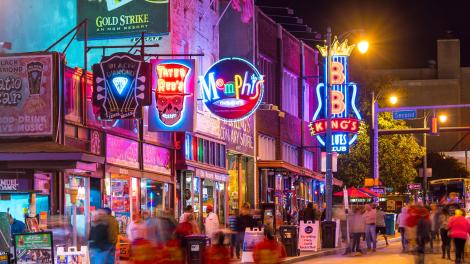Beale Street en Memphis