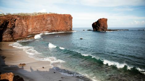 Puʻupehe 的壮丽景色