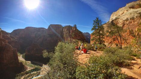 Wandern im Zion-Nationalpark, Utah
