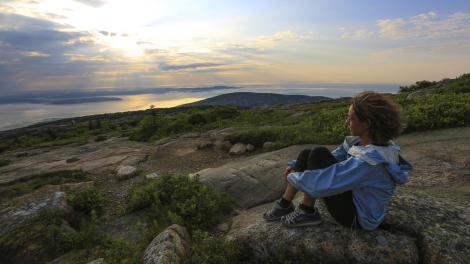 Amanecer en Cadillac Mountain, en Acadia National Park