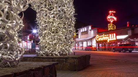 怀俄明州杰克逊霍尔的夜景