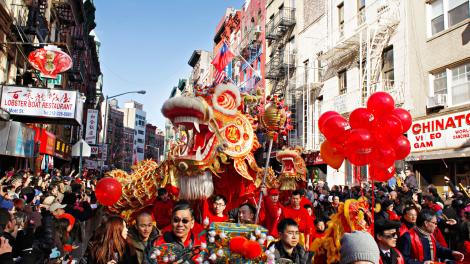 Parade and festivities in New York City’s Chinatown Parade and festivities in New York City’s Chinatown