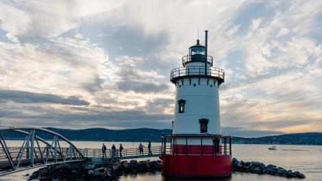 纽约州沉睡谷的 Tarrytown Light 灯塔