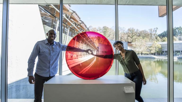 阿肯色州本顿维尔的水晶桥美国艺术博物馆里的互动展览