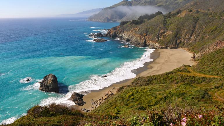 Paradise Beach en las afueras de Cambria, California