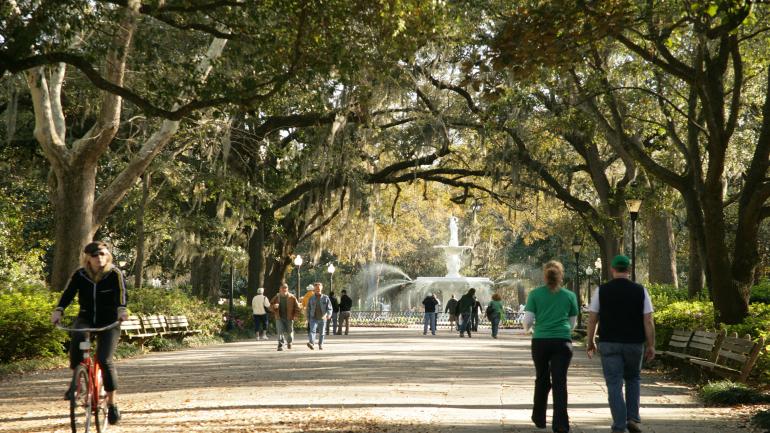 Forsyth Park en Savannah, Georgia