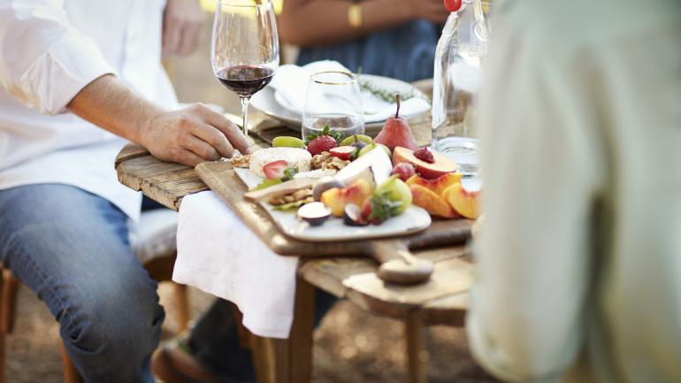 Fresh produce, local cheeses and, of course, award-winning wines — lunch in the Napa Valley is a celebration of delicious, locally sourced food.