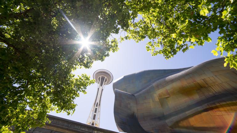 Stay in the gateway city of Seattle for a couple days to see attractions like the EMP Museum and the Space Needle before traveling to the San Juan Islands.