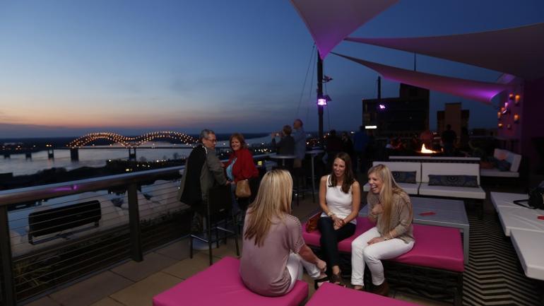 Twilight at Sky Terrace at the Madison Hotel