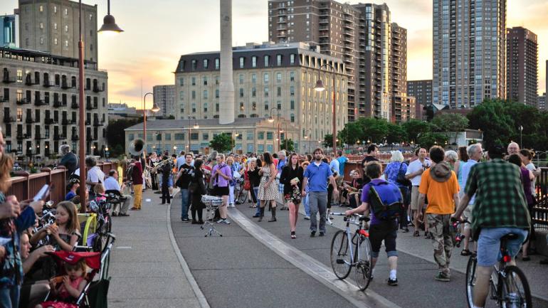 Biking in Minneapolis, Minnesota