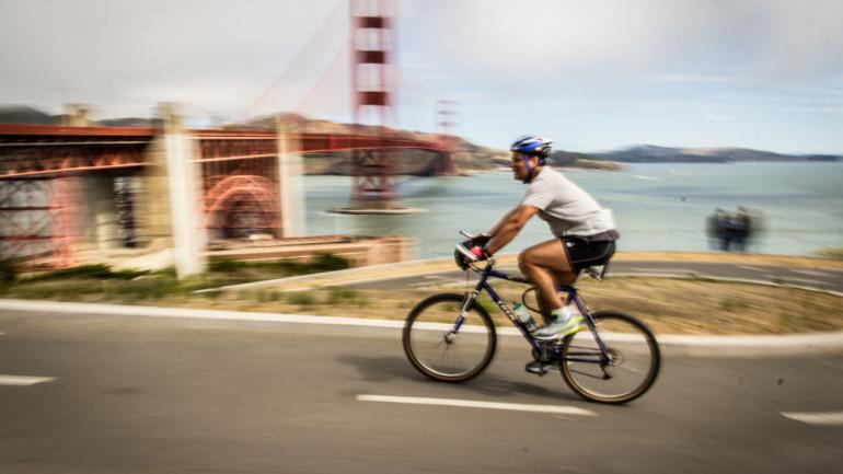 Biking in San Francisco, California