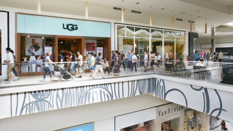 Exploring two levels of shopping at the Fashion Outlets of Chicago 