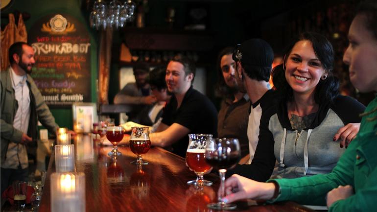 Mingle with locals over a glass of craft beer at Ritual Tavern in North Park.