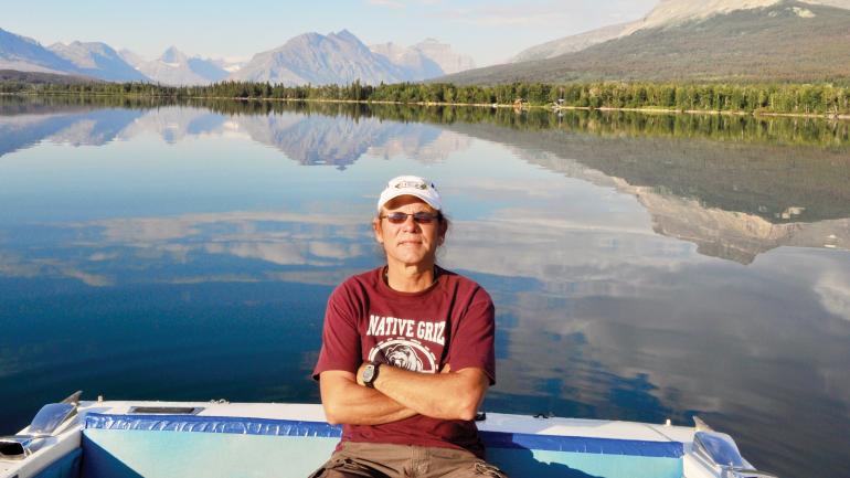 Ed DesRosier, member of the Blackfeet Nation and owner of Sun Tours, which offers cultural and historical Blackfeet tours of Glacier National Park in Montana