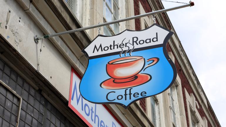 Mother Road Coffee Shop in Carthage, Missouri
