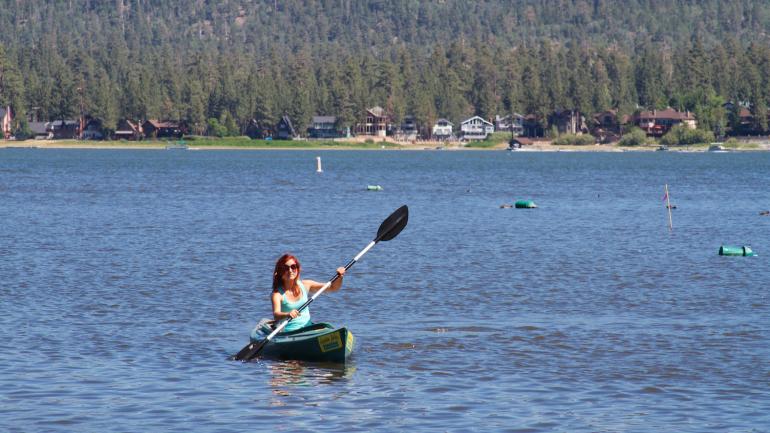 Kayaking at Big Bear Lake, California