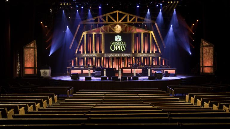The Grand Ole Opry stage in Nashville