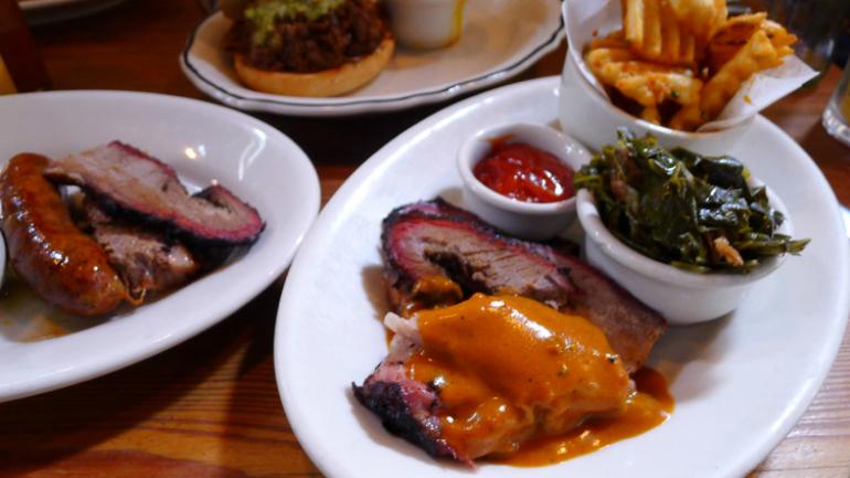 Brisket with delicious side dishes