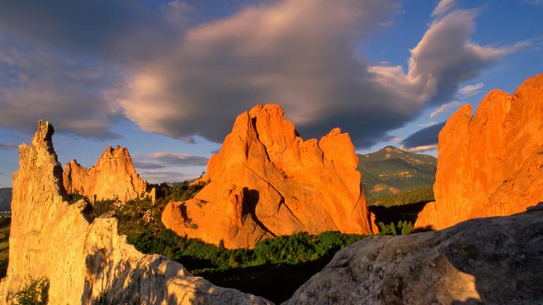 科罗拉多斯普林斯众神花园的地质奇观