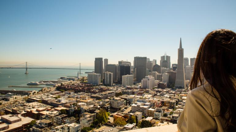 眺望舊金山景致
