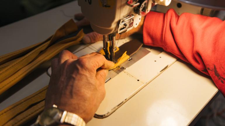 林肯公园工艺区的缝纫工艺