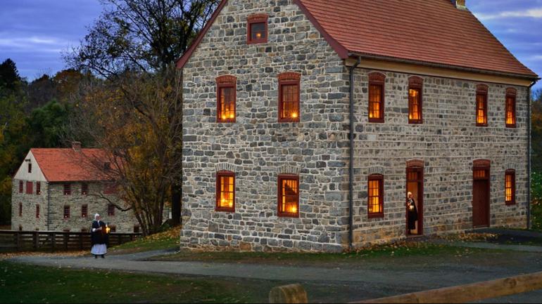 Historische Gebäude in Bethlehem, Pennsylvania