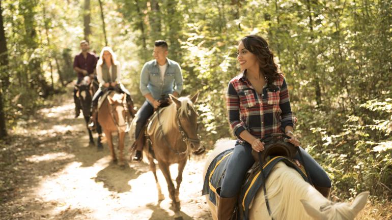 Ausritt auf den Naturpfaden im Gettysburg National Military Park