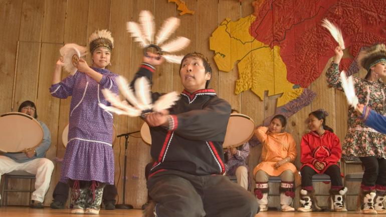 阿拉斯加原住民传统中心的仪式表演