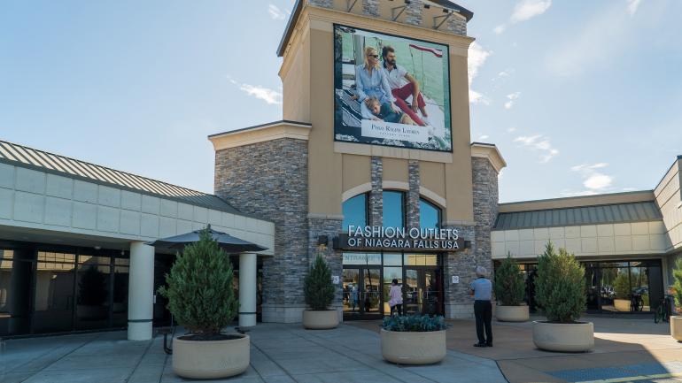 Exterior of Fashion Outlets of Niagara Falls in Niagara Falls, New York 