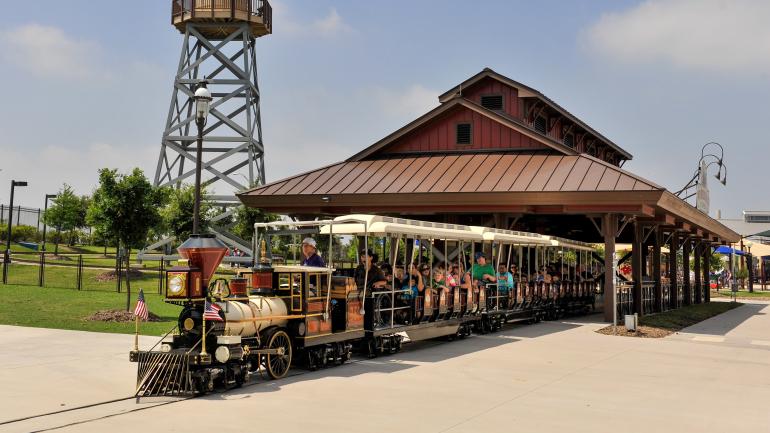 A train ride at Morgan’s Wonderland, The World’s First Ultra-Accessible™ Theme Park