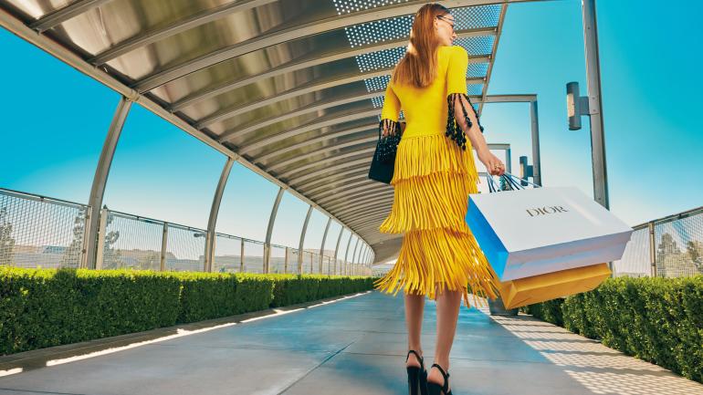 Designer purchases from South Coast Plaza