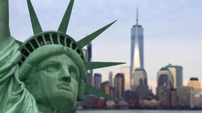 自由女神像皇冠内的观景窗