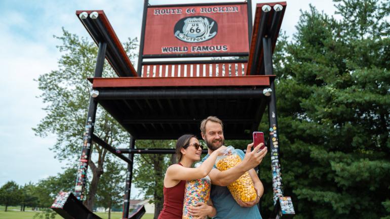 The Route 66 Rocker en Cuba, Misuri