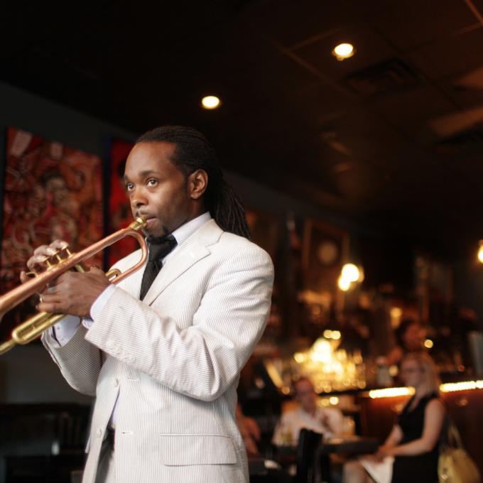 新奥尔良的现场音乐表演