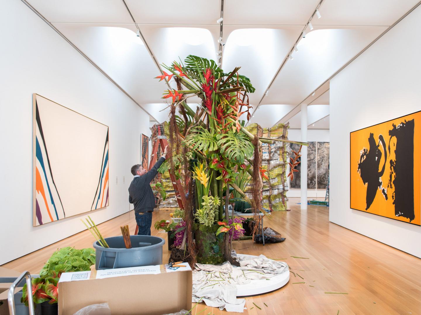 在北卡罗来纳州罗利为 Art in Bloom (绽放的艺术) 举办展览