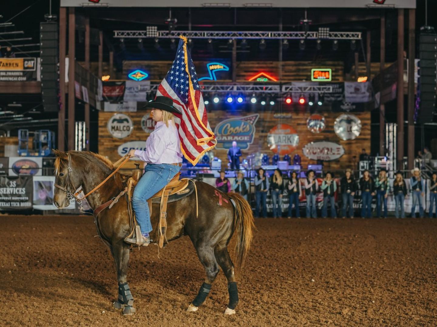 德克萨斯州卢伯克的 Cooks Rodeo Days 牛仔竞技日