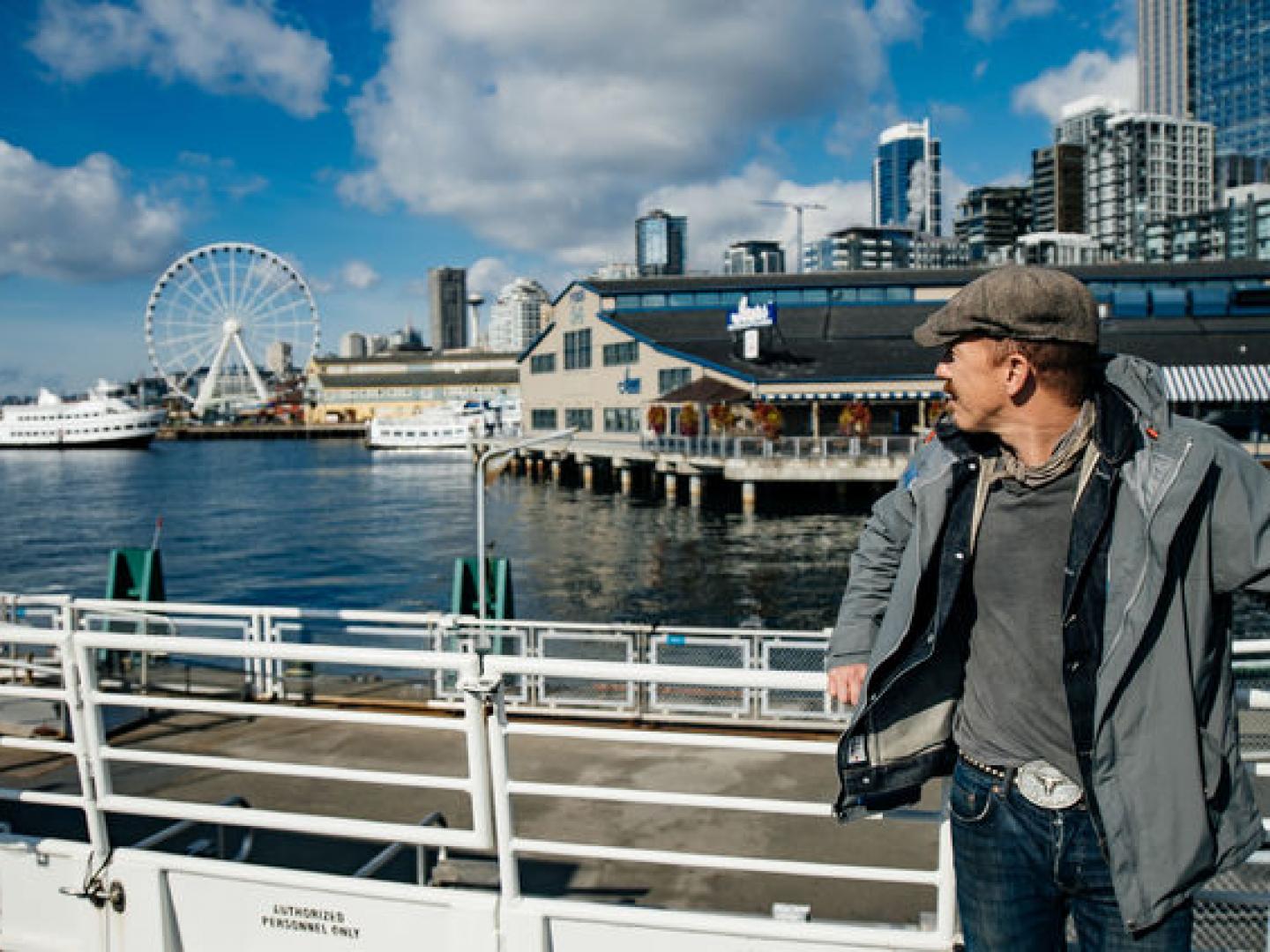Taking a ferry from dowtown Seattle, Washington