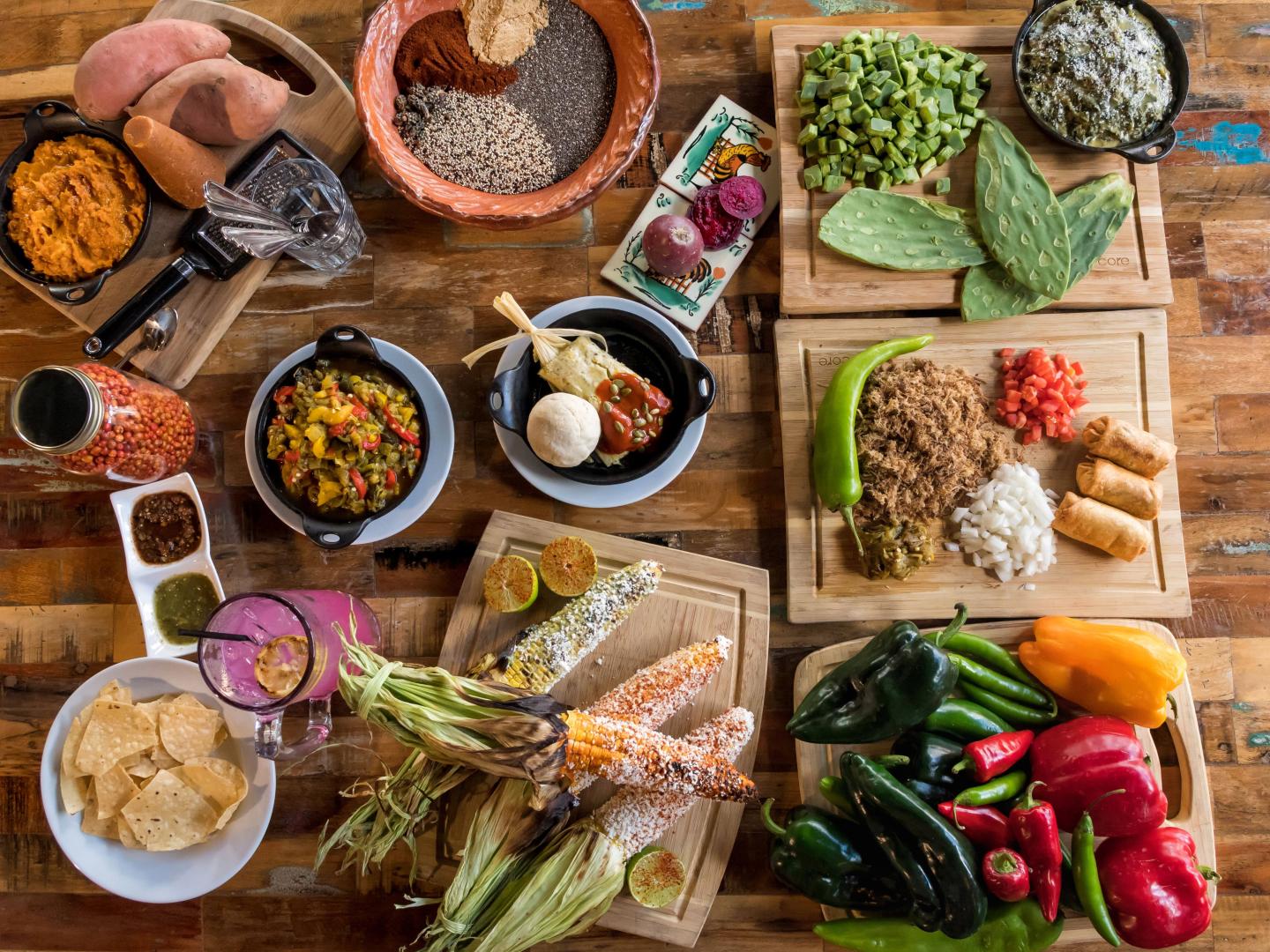 亚利桑那州图森 Charro Steak & Del Rey 餐厅的菜肴