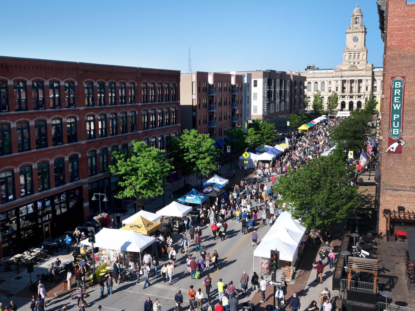 爱荷华州得梅因市中心农贸市场