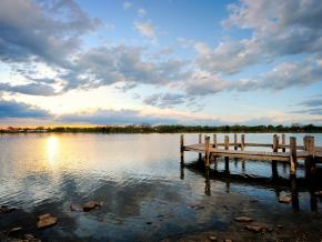 日落之时,游览橡树湖 日落之时,游览橡树湖