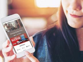 在智能手机上使用斯托克顿折扣卡