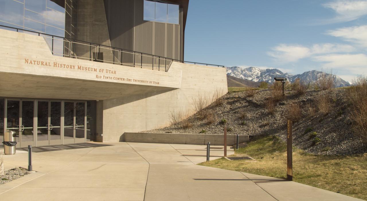 Exterior view of the Natural History Museum of Utah in Salt Lake City