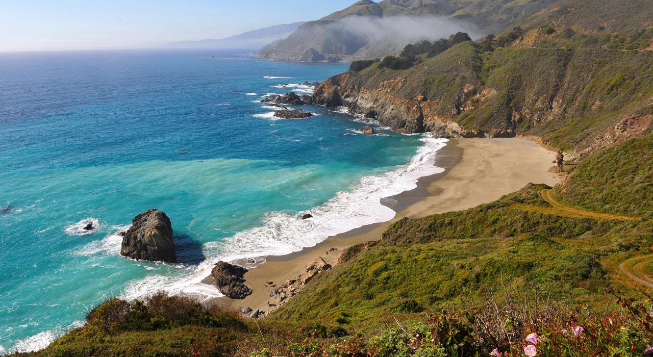 Paradise Beach en las afueras de Cambria, California
