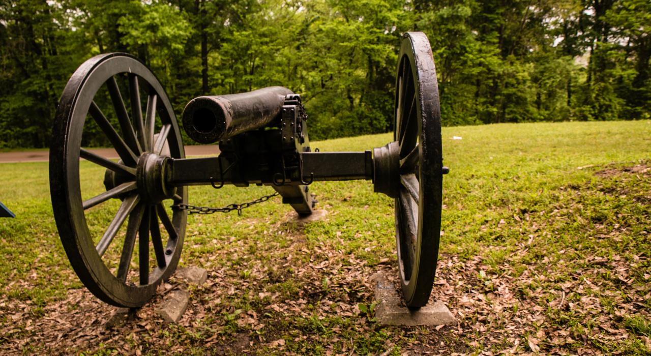 Military cannon at Vicksburg National Military Park, Mississippi