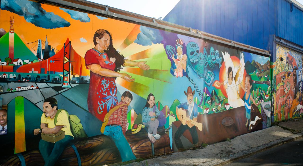 Arte callejero en San Francisco, California.