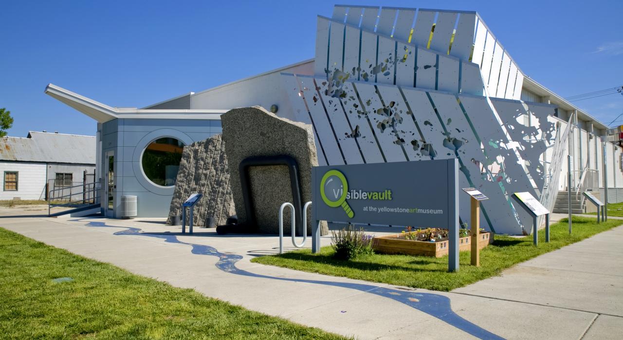 Exterior del Visible Vault en el Yellowstone Art Museum en Billings, Montana